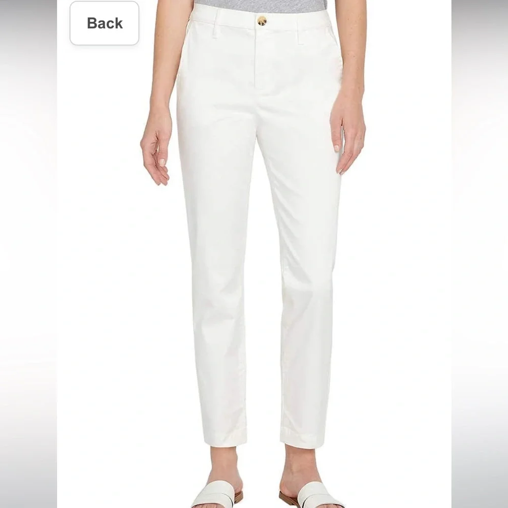 Nautica Ladies Cotton/Tercel Stretch Ankle Pant With Pockets Size 6/28